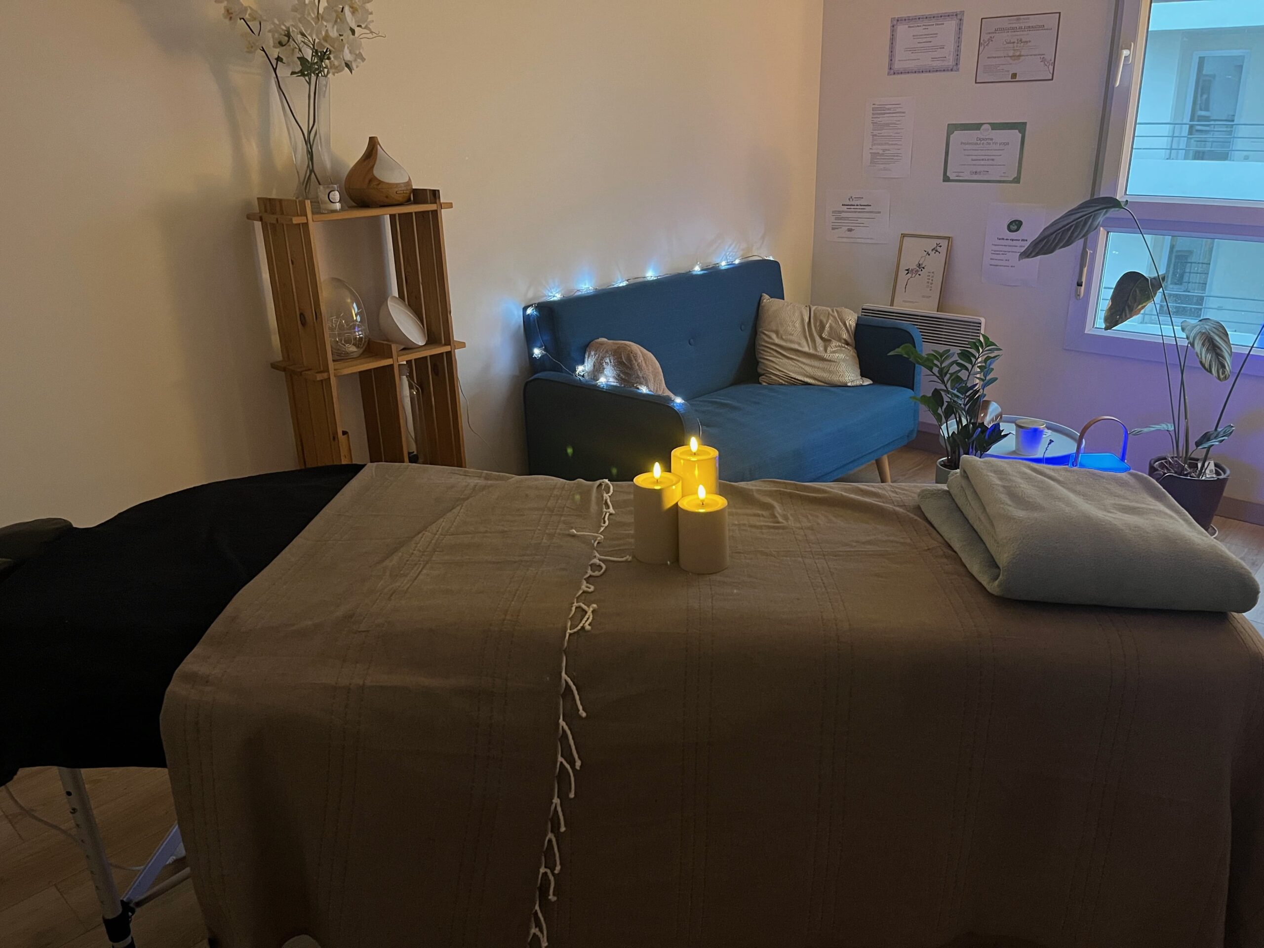 Je vous propose le chi nei tsang comme massage bien-être dans mon cabinet à Lyon