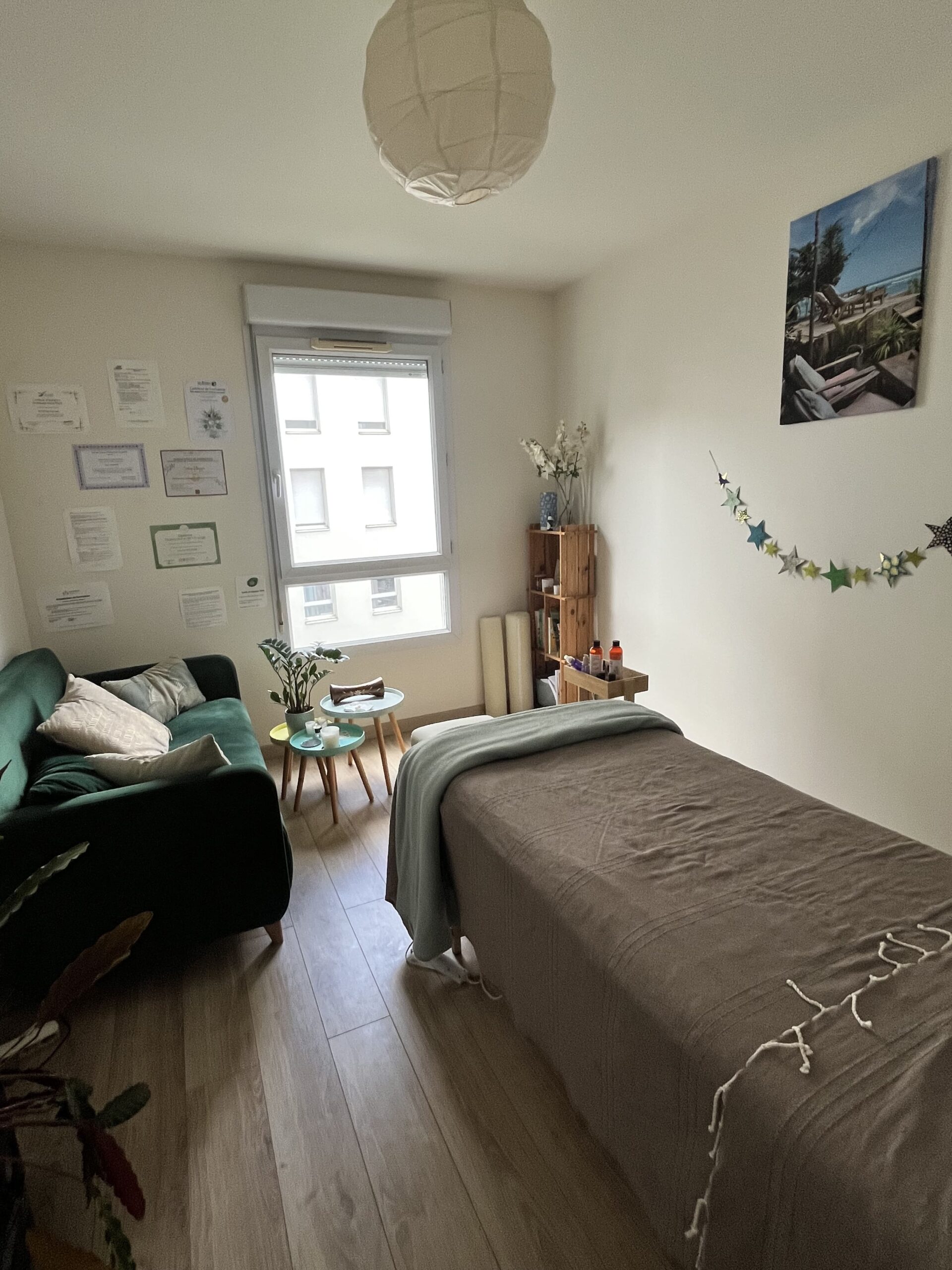 Dans mon cabinet à Lyon, je vous propose des massages bien-être et anti-stress